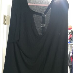 Torrid Short Sleave Casual Top. Strap Detail On Front. Size 3